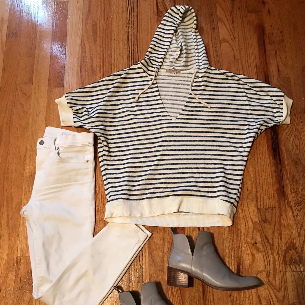 Striped Hoodie Sweater